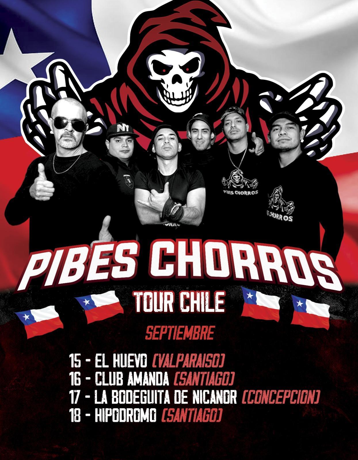 Los Pibes Chorros confirman extensa gira por Chile: 14 al 19 de septiembre  - Agenda Musical
